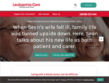 Tablet Screenshot of leukaemiacare.org.uk